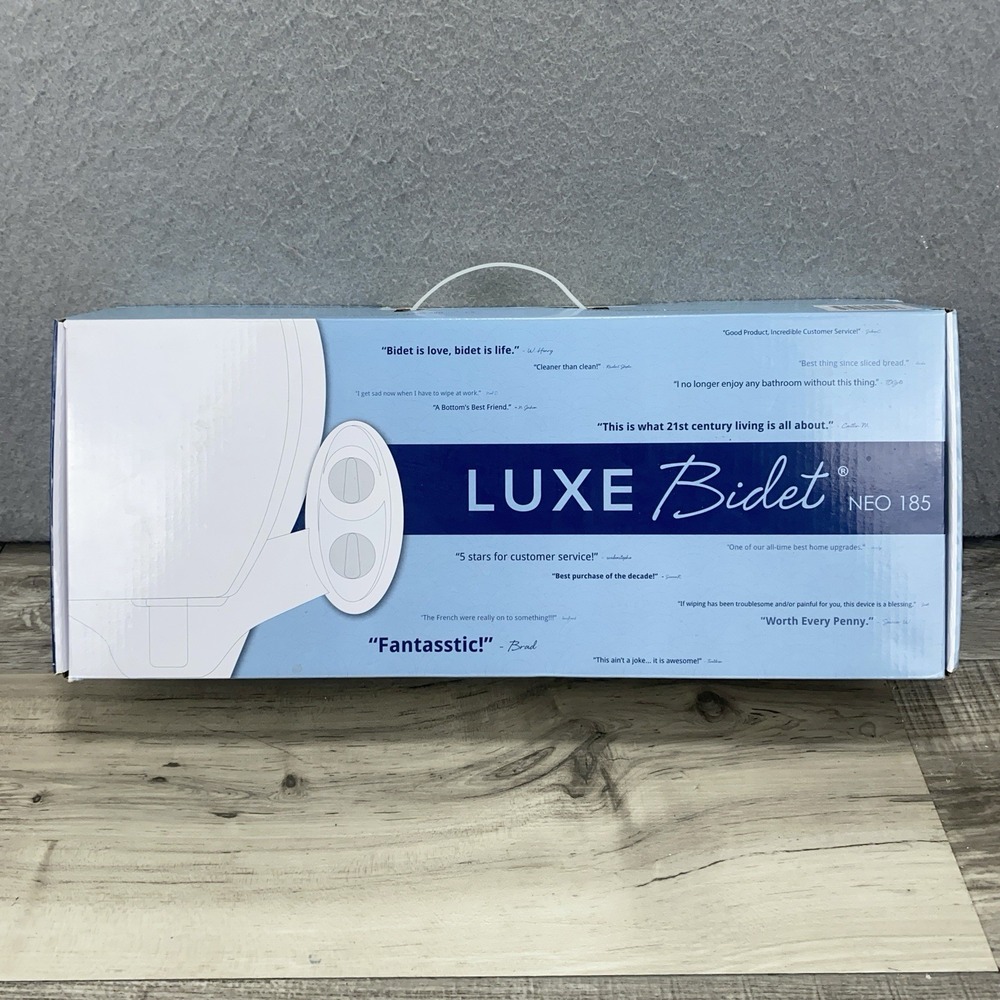 LUXE‎ Bidet Neo Mechanical Bidet Attachment White Neo 185 Dual Nozzle Self-Clean